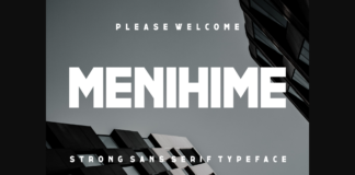 Menihime Font Poster 1