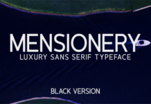 Mensionery Black Font