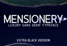 Mensionery Extra Black Font Poster 1