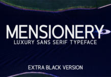 Mensionery Extra Black Font