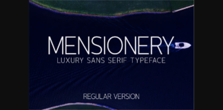 Mensionery Font Poster 1