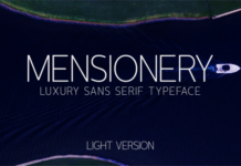 Mensionery Light Font