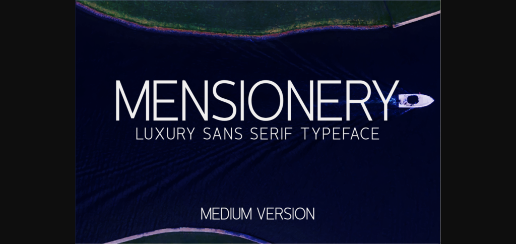 Mensionery Medium Font Poster 1