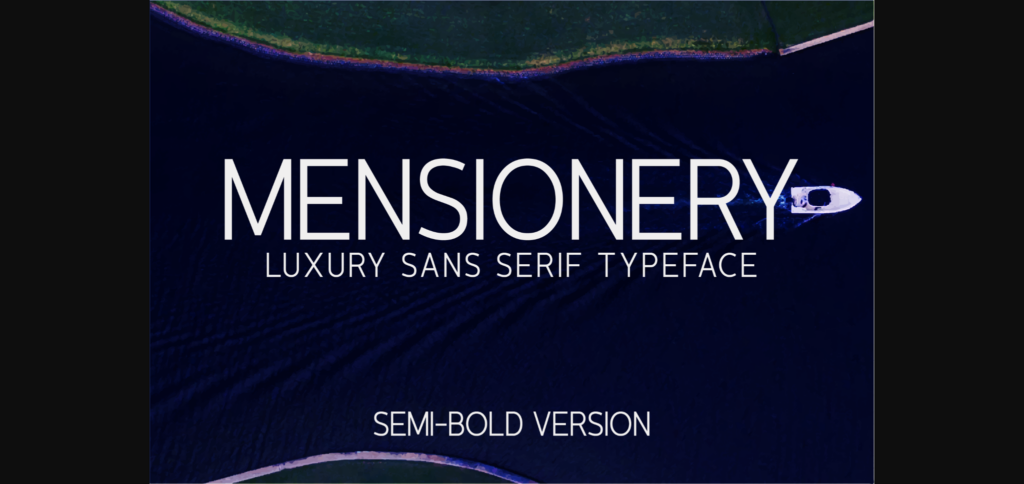 Mensionery Semi-Bold Font Poster 3