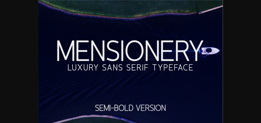 Mensionery Semi-Bold Font Poster 1