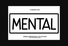 Mental Font Poster 1