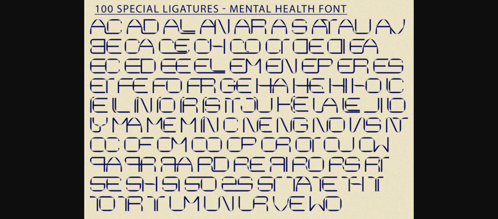 Mental Health Font Poster 9