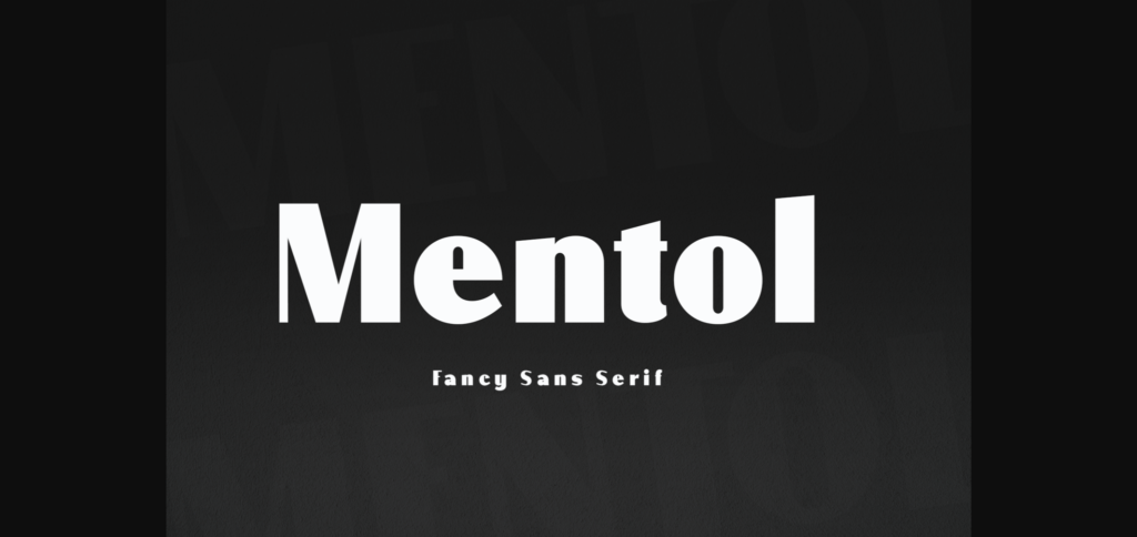 Mentol Font Poster 3