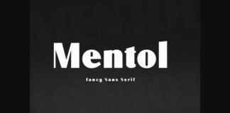 Mentol Font Poster 1