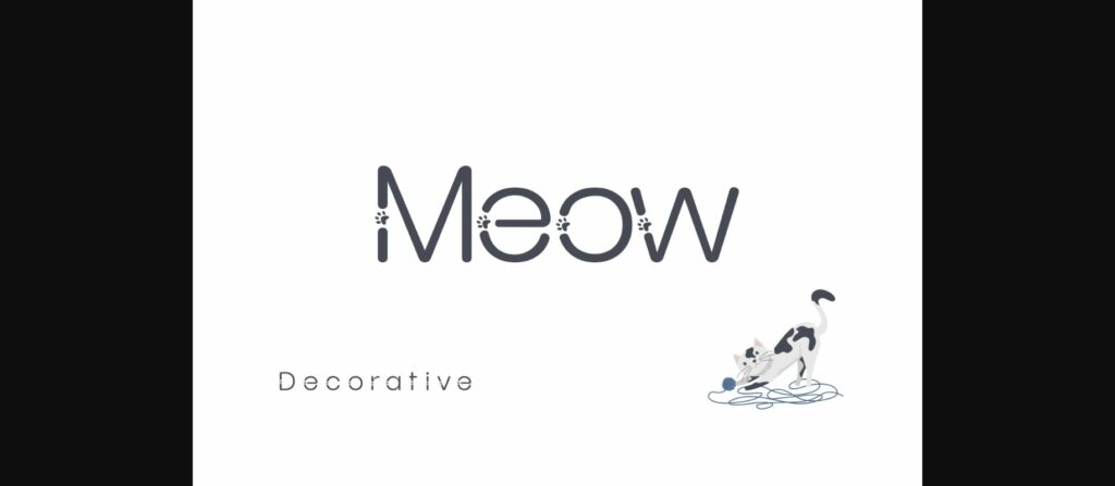 Meow Font Poster 1