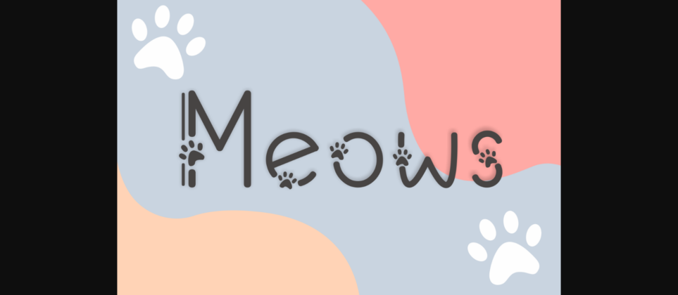 Meows Font Poster 1