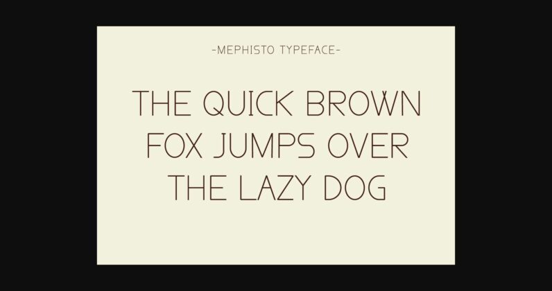 Mephisto Font Poster 2