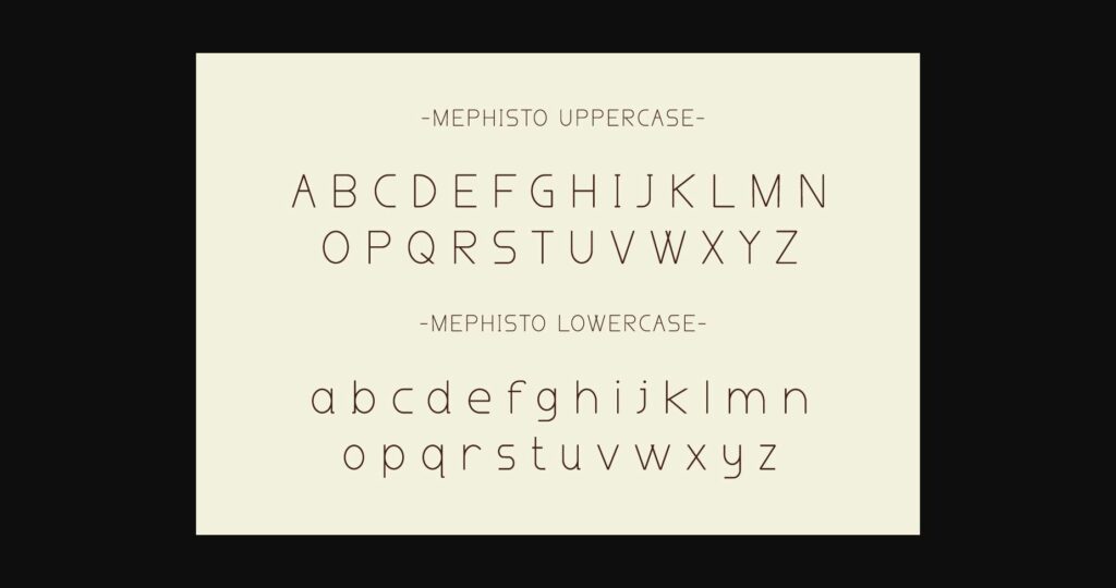 Mephisto Font Poster 10