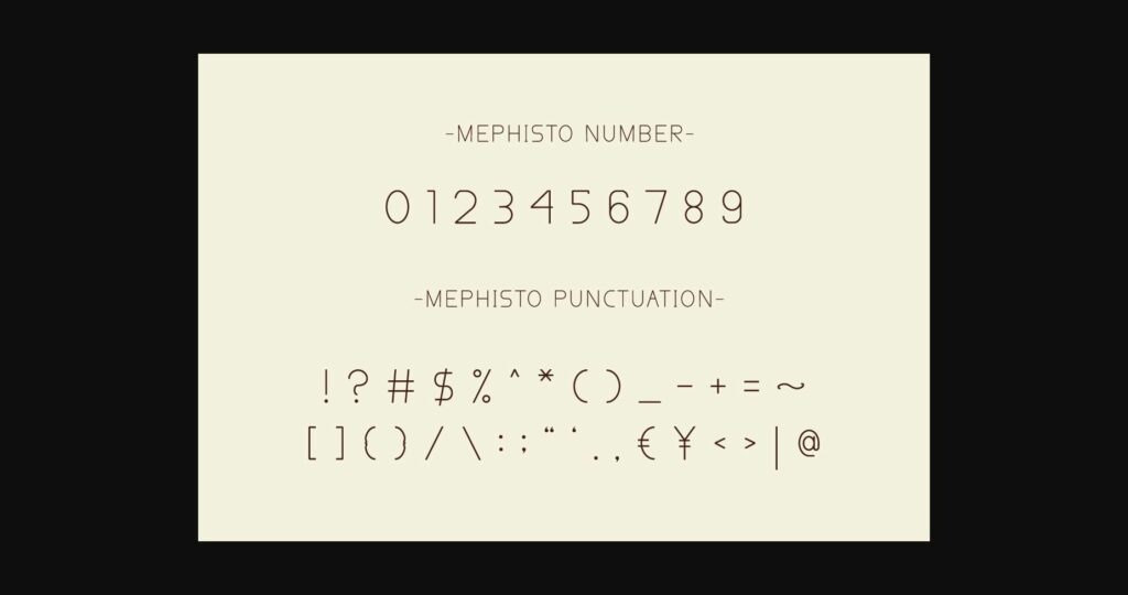 Mephisto Font Poster 11