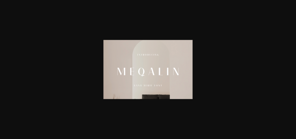 Meqalin Font Poster 3