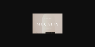 Meqalin Font Poster 1