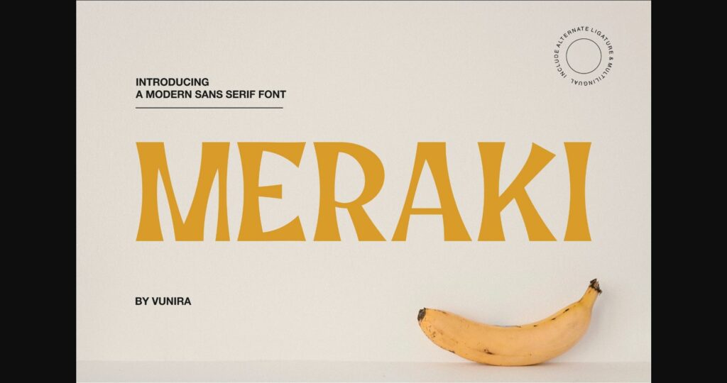 Meraki Font Poster 3