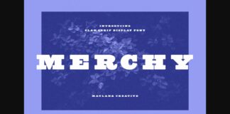 Merchy Font Poster 1