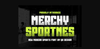 Merchy Sportnes Font Poster 1