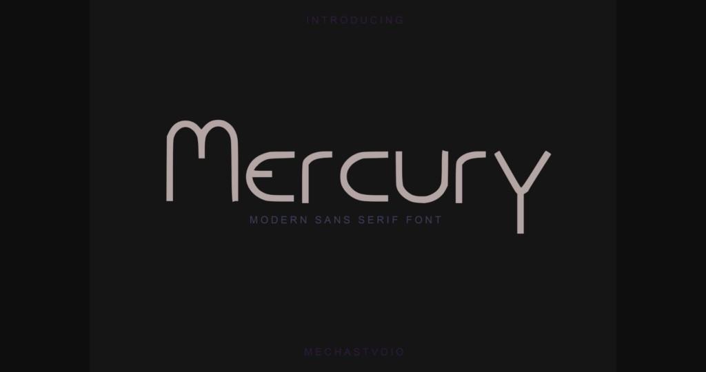 Mercury Font Poster 3