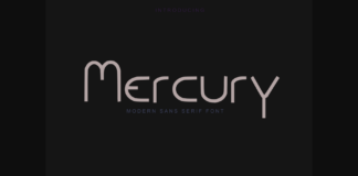 Mercury Font Poster 1