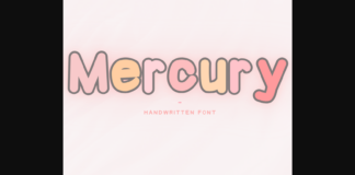 Mercury Font Poster 1