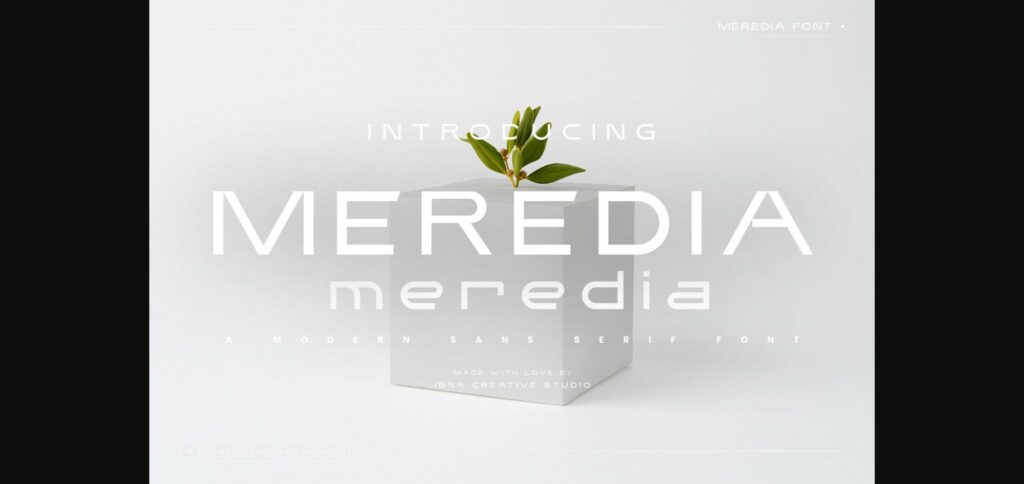 Meredia Font Poster 3