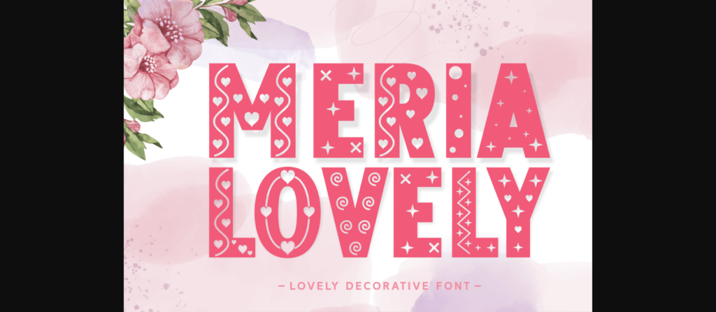 Meria Lovely Font Poster 3