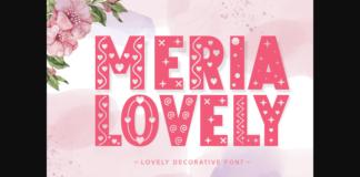 Meria Lovely Font Poster 1