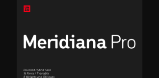 Meridiana Pro Font Poster 1