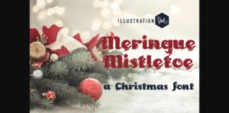 Meringue Mistletoe Font Poster 1