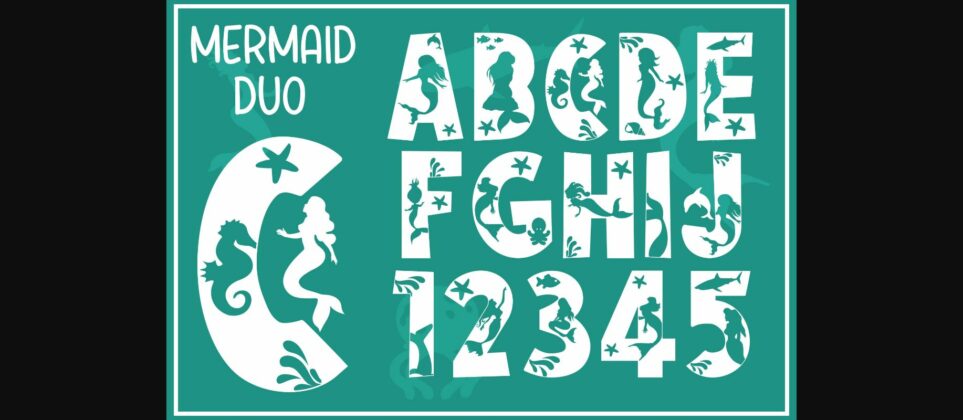 Mermaid Duo Font Poster 3