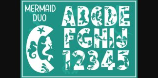 Mermaid Duo Font Poster 1