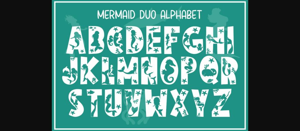 Mermaid Duo Font Poster 4