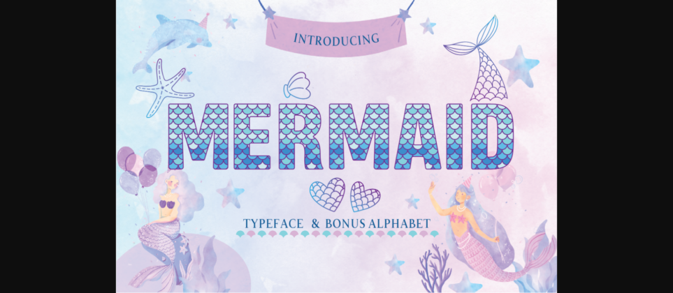 Mermaid Font Poster 3