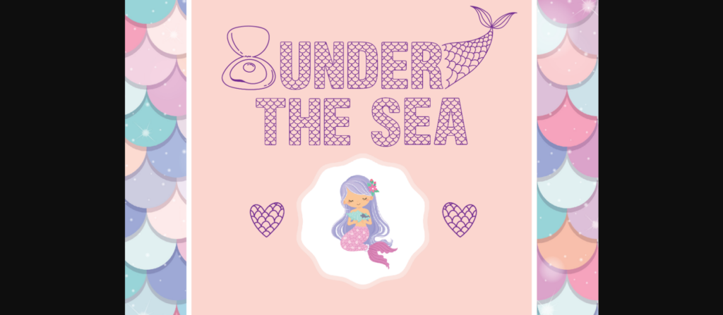 Mermaid Font Poster 2