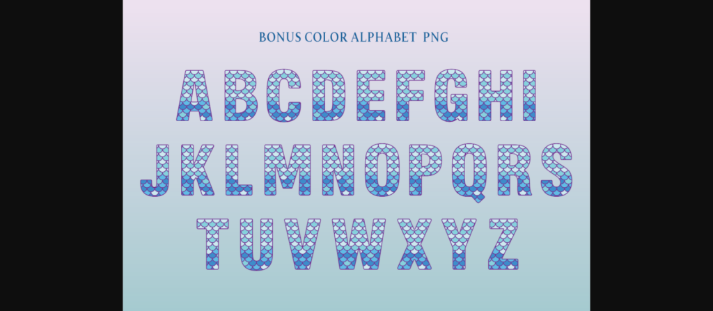 Mermaid Font Poster 6