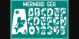 Mermaid Sea Font Poster 1