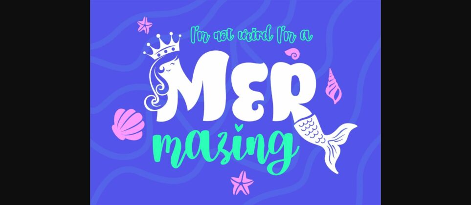 Mermaid Summer Duo Font Poster 5