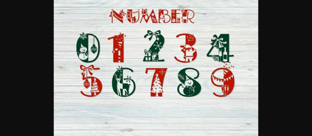 Merry Christmas Font Poster 5