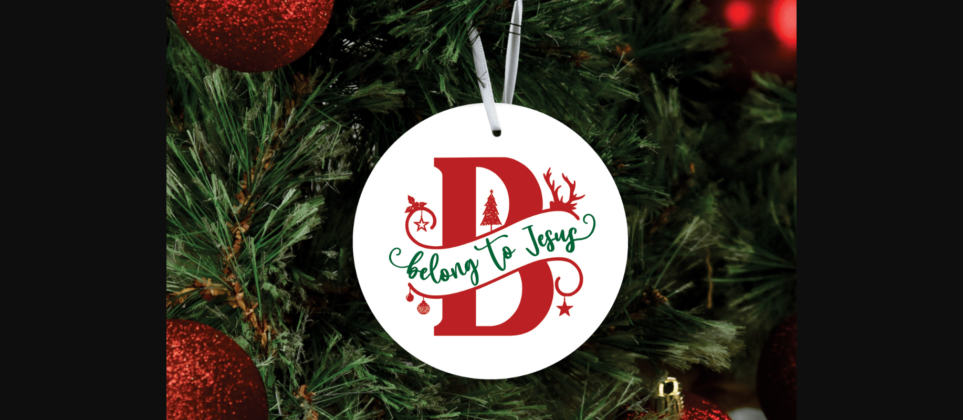 Merry Christmas Monogram Font Poster 2