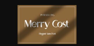 Merry Cost Font Poster 1