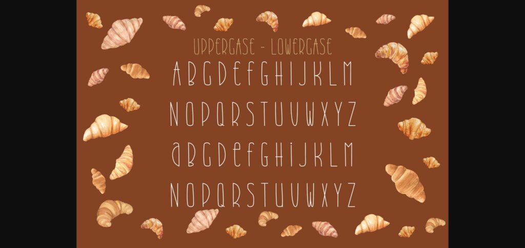 Merry Croissant Font Poster 5