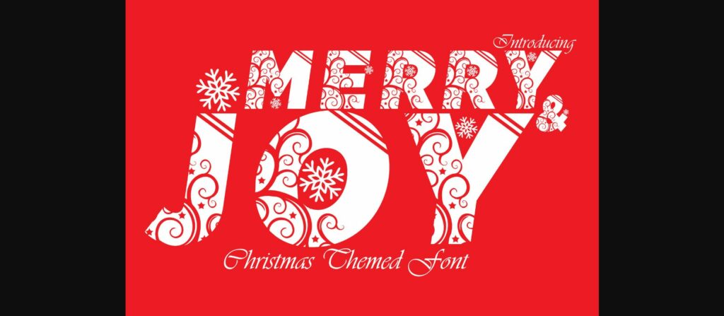 Merry and Joy Font Poster 1