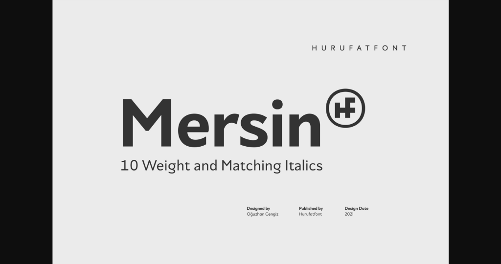 Mersin Font Poster 1