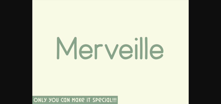 Merveille Font Poster 3