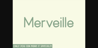 Merveille Font Poster 1