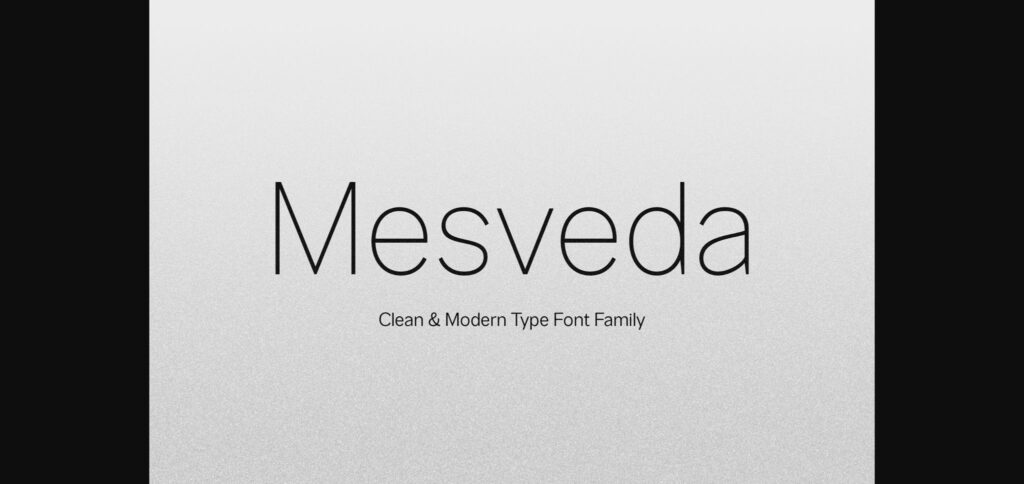 Mesveda Font Poster 3