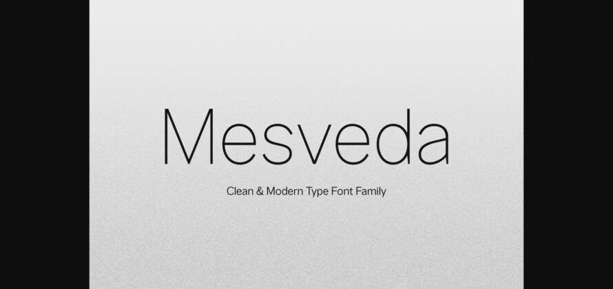 Mesveda Font Poster 3