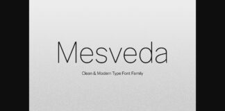 Mesveda Font Poster 1